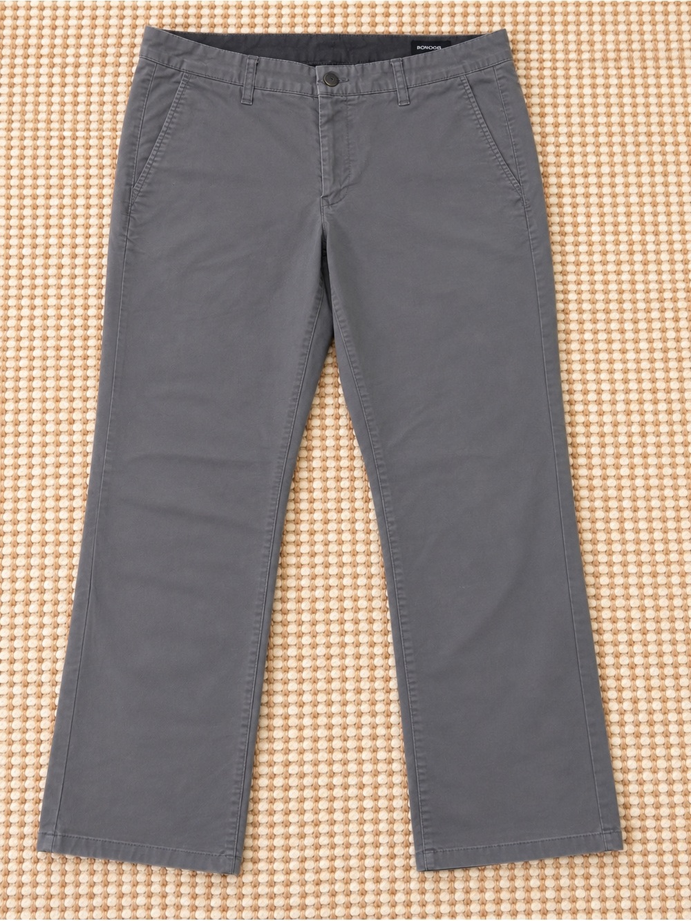 Bonobos Slim Fit Gray Chino Pants 36x32 NWT Made in Vietnam